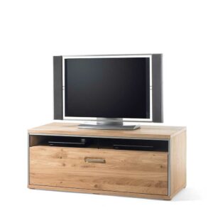 TopDesign Fernsehboard in Asteiche Bianco furniert einer Schublade