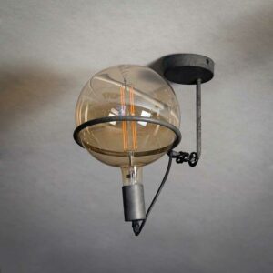 Rodario Metall Deckenlampe im Industry und Loft Stil Altsilberfarben
