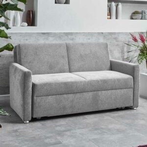 Brandolf Hochwertiges Schlafsofa in Silbergrau Faltmechanik