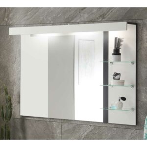 Brandolf Badezimmerspiegel mit Glasablagen LED Beleuchtung