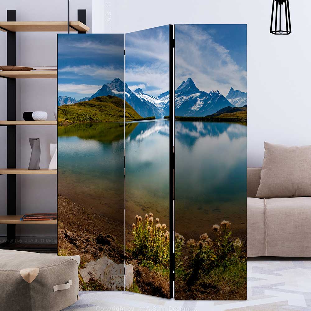 4Home Spanische Wand mit Berglandschaft Motiv Leinwand Füllung