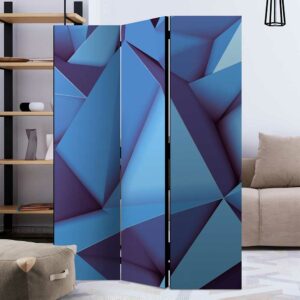 4Home Spanische Wand in Blau abstraktem Muster