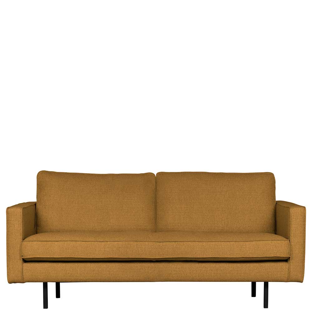 Basilicana Sitzsofa in Hellbraun Webstoff 190 cm breit