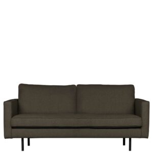 Basilicana Sofa in Graubraun Webstoff 190 cm breit