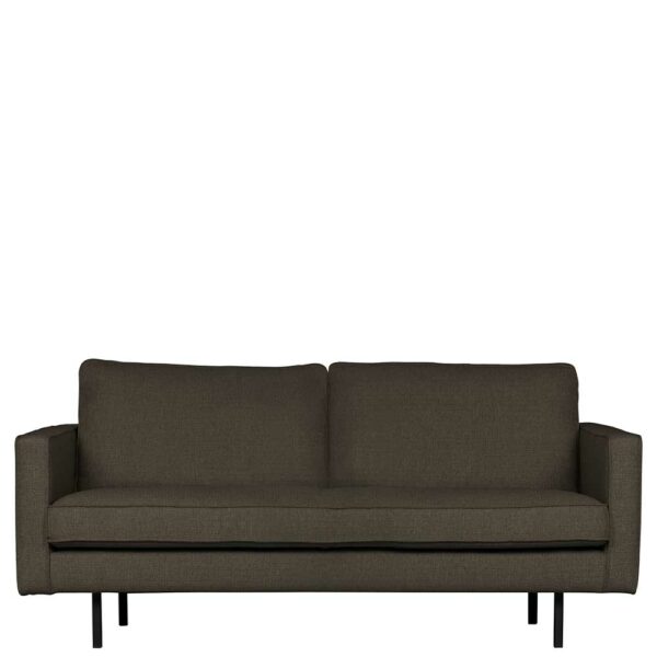 Basilicana Sofa in Graubraun Webstoff 190 cm breit