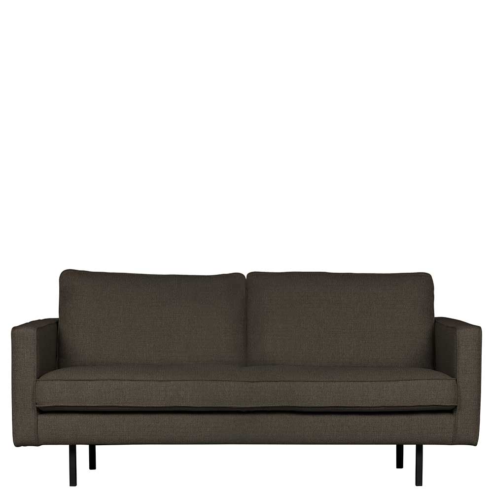 Basilicana Sofa in Graubraun Webstoff 190 cm breit