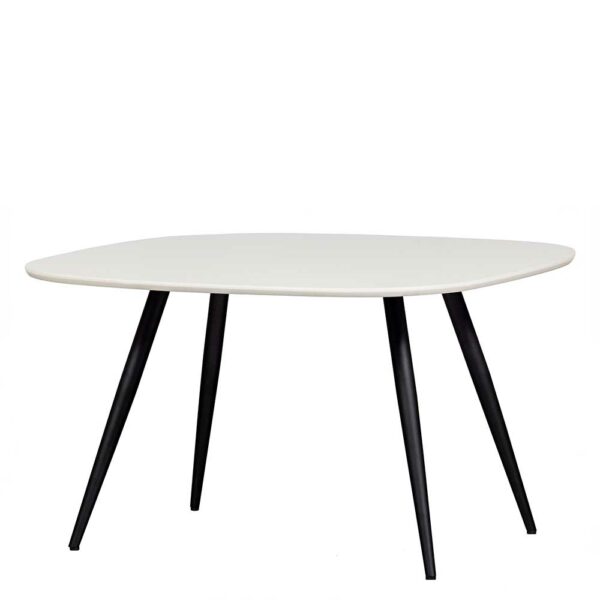 Basilicana Skandi Design Küchen Tisch aus Esche Massivholz 130x75x130 cm