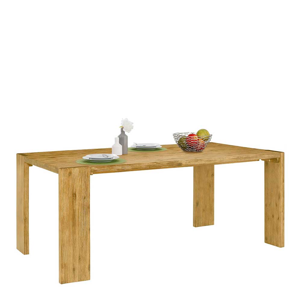 Möbel4Life Vollholztisch aus Akazie Massivholz 75 cm hoch