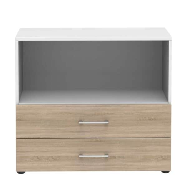 Spirinha Home Office Aktenregal mit zwei Schubladen offenem Fach