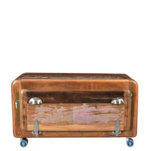 Möbel Exclusive Schuh Klappschrank im Shabby Chic Stil Rollen