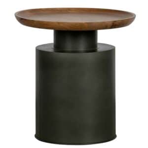 Basilicana Design Beistelltisch runde Tischplatte Gestell aus Metall