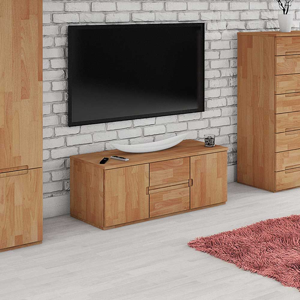 Basilicana TV Board aus Buche Massivholz 110 cm