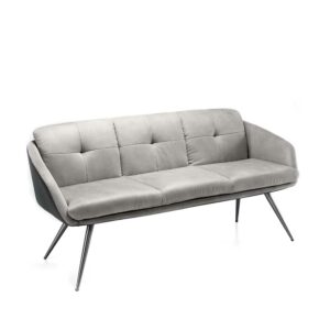 Möbel4Life Esszimmersofa in Hellgrau Microfaser 180 cm