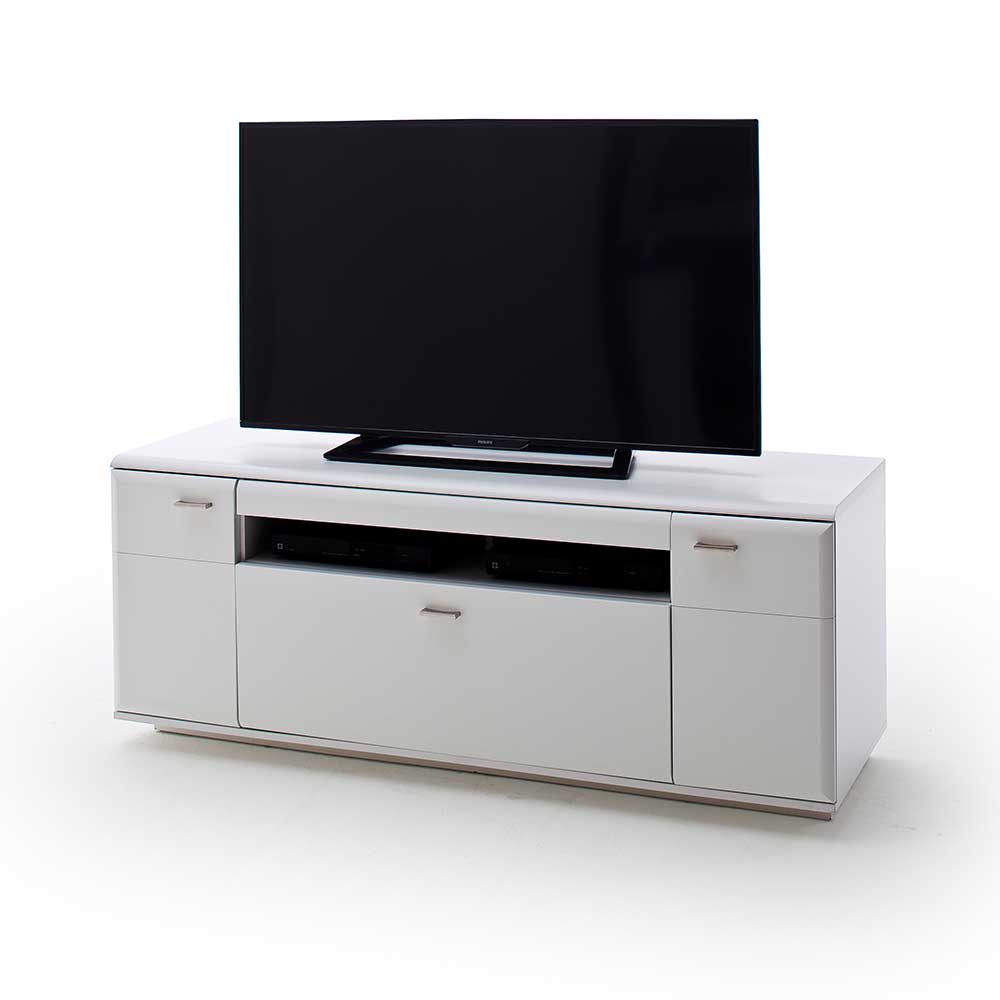TopDesign Fernsehunterschrank in Weiß 150 cm breit