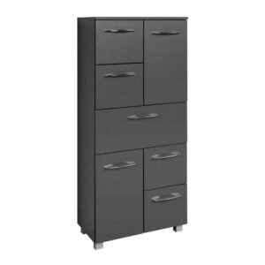 Star Möbel Midischrank in Grau 60 cm breit