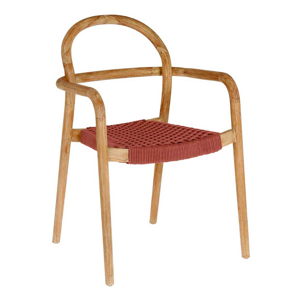 4Home Holz Stühle mit Armlehnen 57 cm breit (4er Set)
