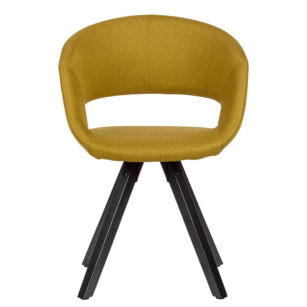 Möbel4Life Küchenstühle in Gelb Webstoff 45 cm Sitzhöhe