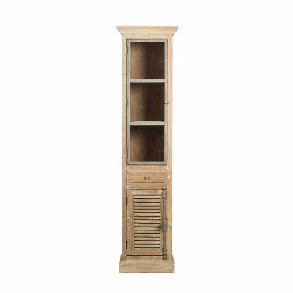 Stilando Badezimmer Hochschrank aus Kiefer Antik Finish
