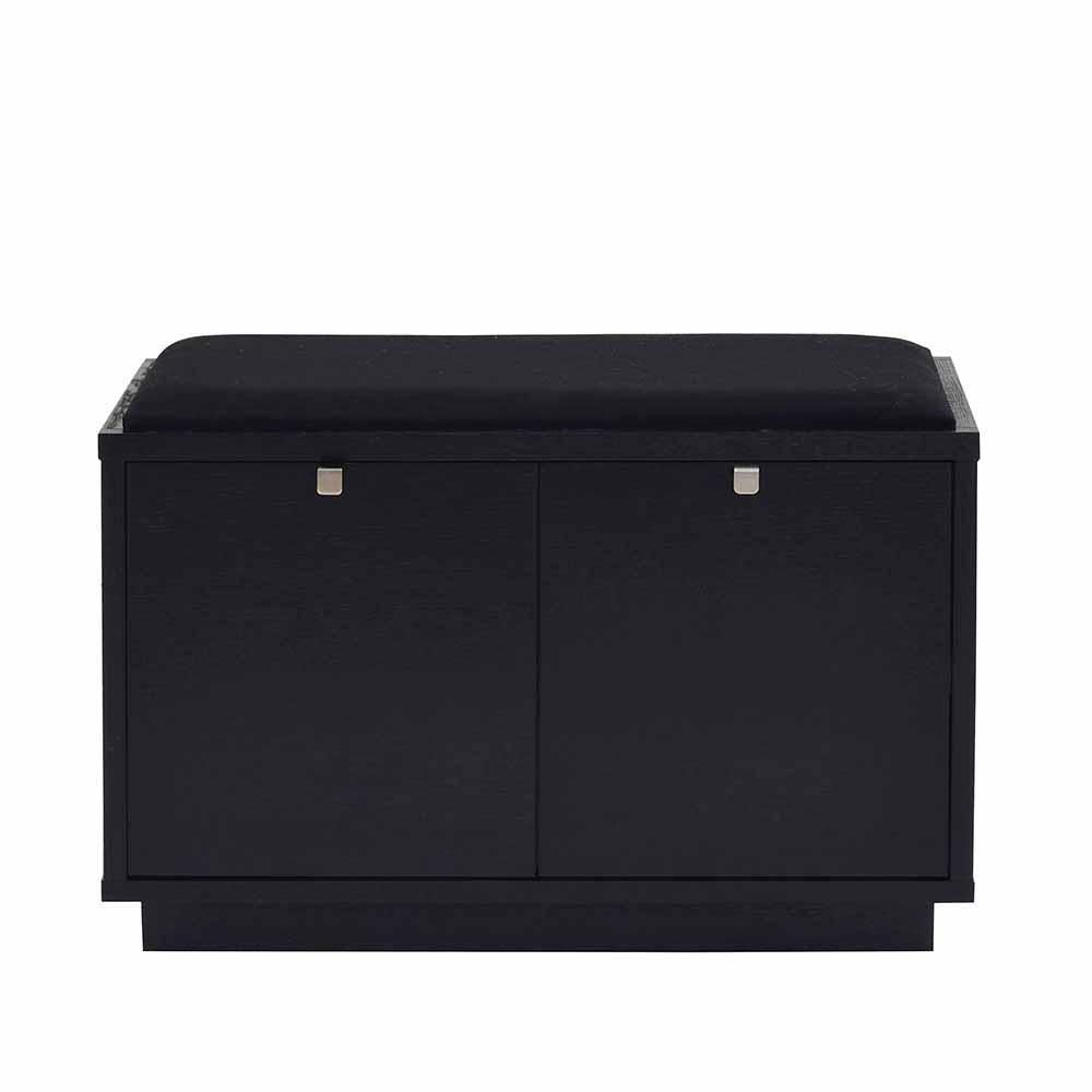 TopDesign Garderobenbank in Schwarz 70 cm breit