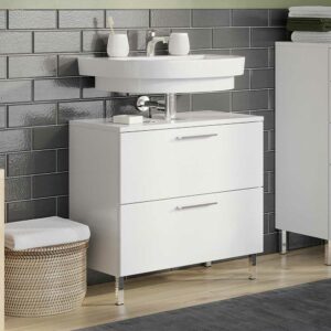 Möbel Exclusive Schubladen Waschtischschrank in Weiß 60 cm breit