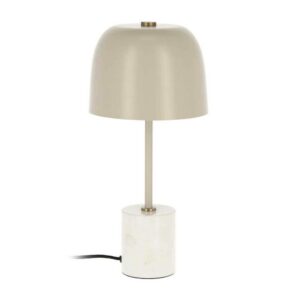 4Home Nachttischlampe in Weiß Beige