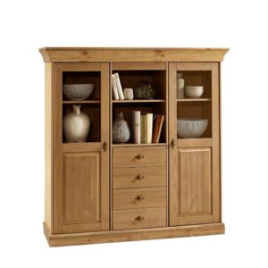 Life Meubles Esszimmer Highboard aus Kiefer teilmassiv Landhaus