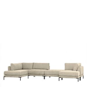 Basilicana Sofa Kombination 5-teilig in Beige fünf Sitzplätzen (fünfteilig)