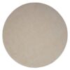 Basilicana Teppich Beige rund im Skandi Design 200 cm Durchmesser