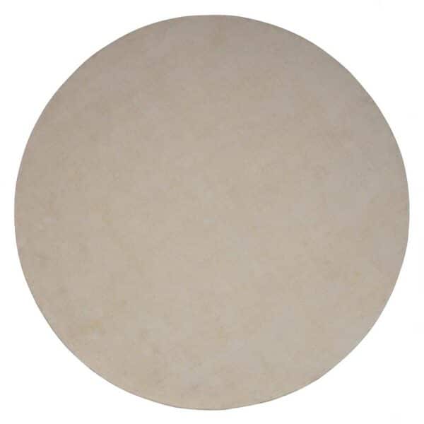 Basilicana Teppich Beige rund im Skandi Design 200 cm Durchmesser