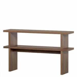 Basilicana Konsolentisch Couchtable in Nussbaumfarben 120x72x30 cm