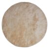 Basilicana Teppich rund Beige 200 cm aus Hochflor Skandi Design