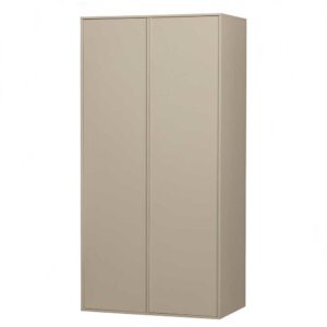 Basilicana Grauer Schrank in modernem Design 100x200x58 cm