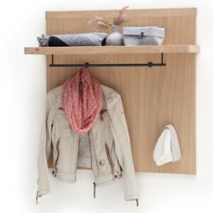 TopDesign Hängegarderobe in Eiche Bianco furniert modern