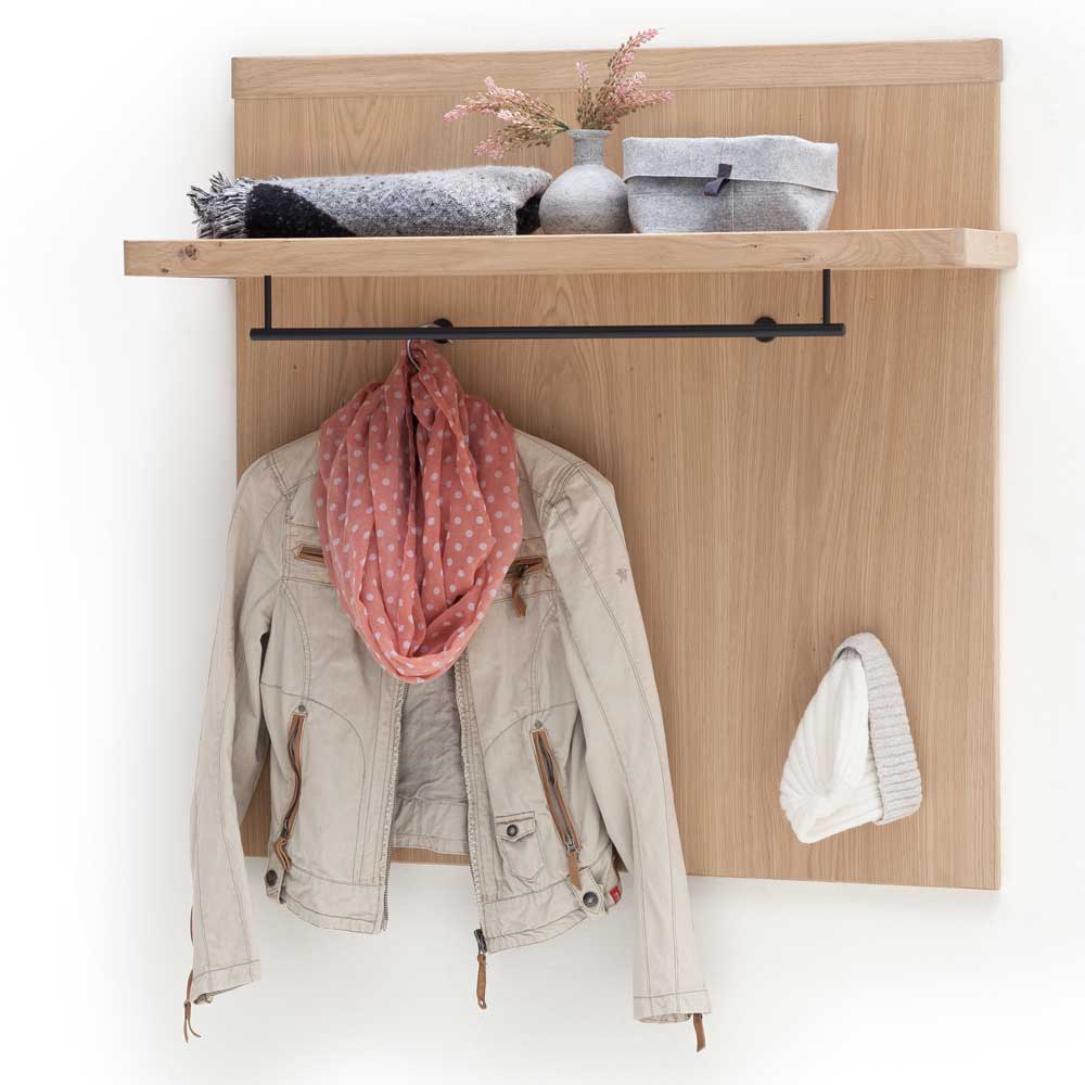 TopDesign Hängegarderobe in Eiche Bianco furniert modern