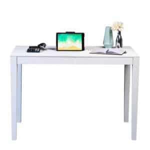 Möbel4Life Weißer Schreibtisch in modernem Design 110 cm breit