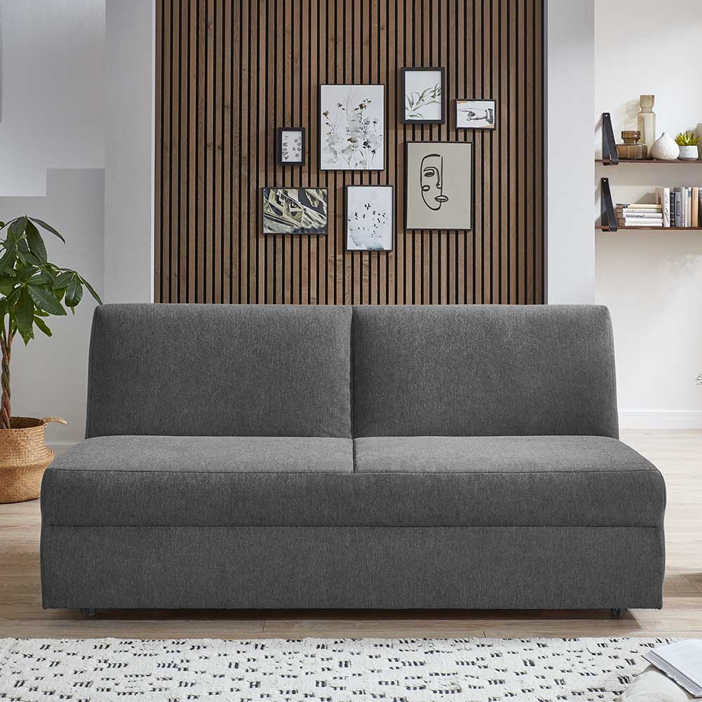 Brandolf Ausklappbares Sofa in Anthrazit zwei Sitzplätzen