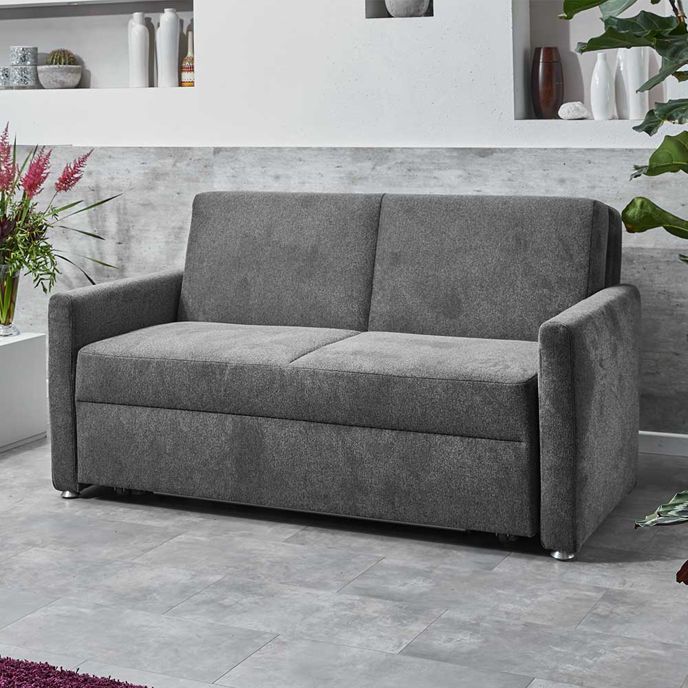 Brandolf Modernes 2er Schlafsofa in Anthrazit Faltmechanik