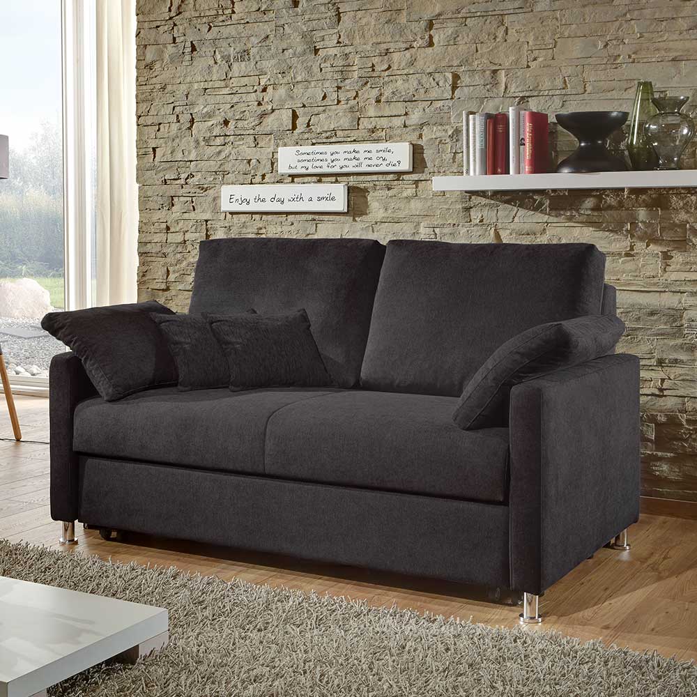 Brandolf Doppelschlafsofa modern in Schwarz Made in Germany