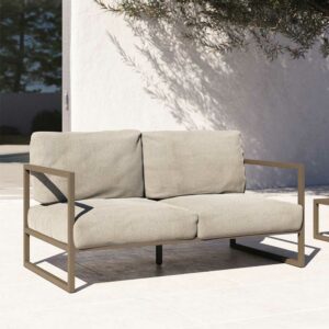 4Home Outdoor Lounge Sofa in modernem Design Metall Bügelgestell