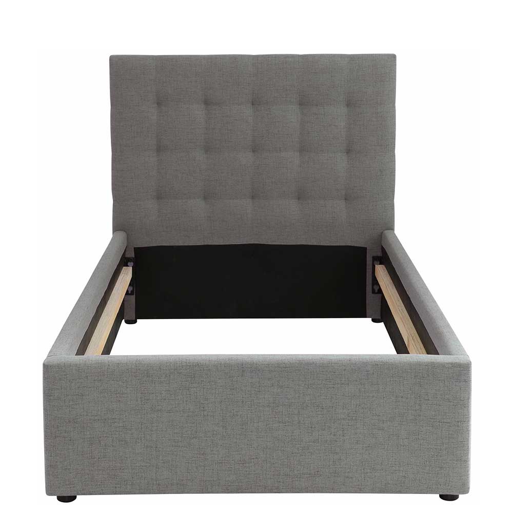 Möbel4Life Polsterbett in Grau Webstoff modern