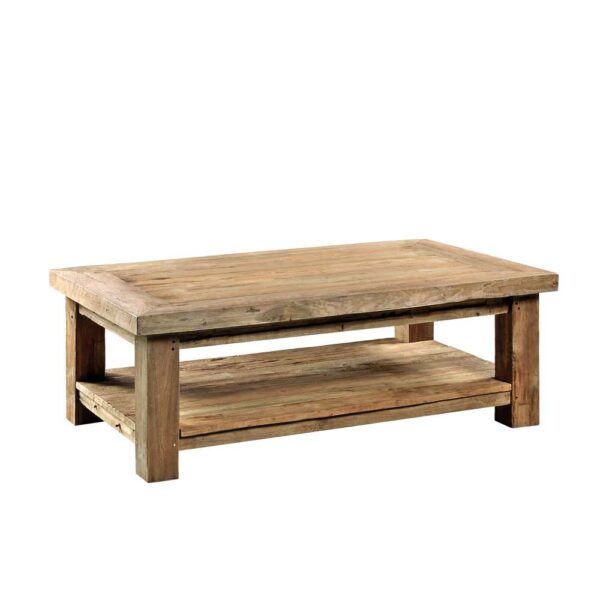 Wooding Nature Wohnzimmertisch aus Teak Massivholz 120 cm