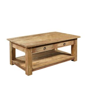 Wooding Nature Couchtisch aus Teak Altholz massiv