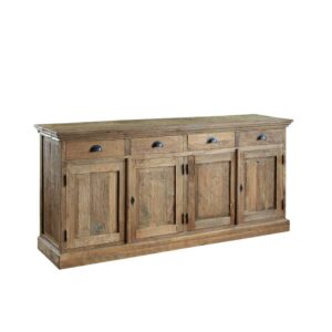 Wooding Nature Landhaus Sideboard aus Teak Altholz 200 cm