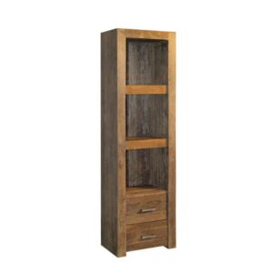 Wooding Nature Bücherregal aus Teak Massivholz 60 cm