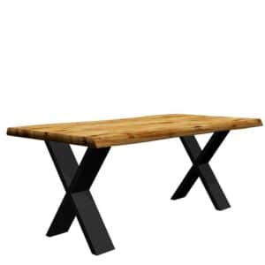 Natura Classico Tisch mit Baumkante Eiche geölt modernem Design