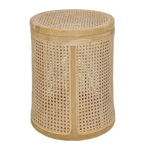 Möbel Exclusive Sitztruhe mit abnehmbarem Deckel Teak Holz und Rattan