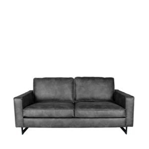 Möbel Exclusive Loungesofa in Grau Microfaser Armlehnen