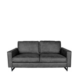 Möbel Exclusive Modernes Lounge Sofa in Anthrazit Microfaser 166 cm breit