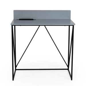 Doncosmo Designschreibtisch in Grau und Schwarz 80 cm breit