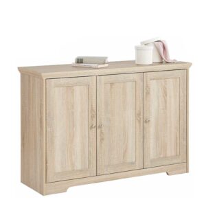 Möbel4Life 3 türiges Sideboard in Eichefarben 120 cm breit